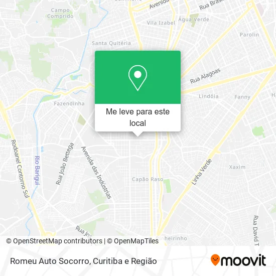 Romeu Auto Socorro mapa