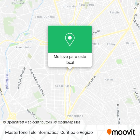 Masterfone Teleinformática mapa