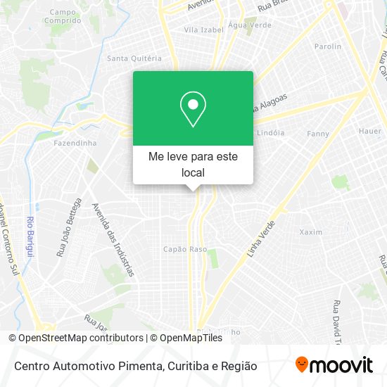 Centro Automotivo Pimenta mapa
