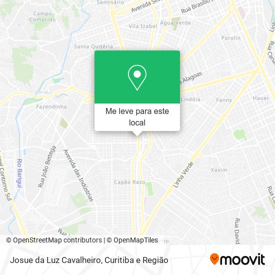 Josue da Luz Cavalheiro mapa