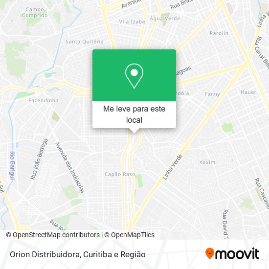 Orion Distribuidora mapa