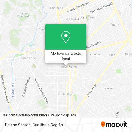 Daiane Santos mapa