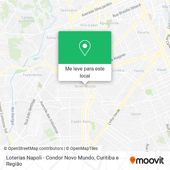 Loterias Napoli - Condor Novo Mundo mapa