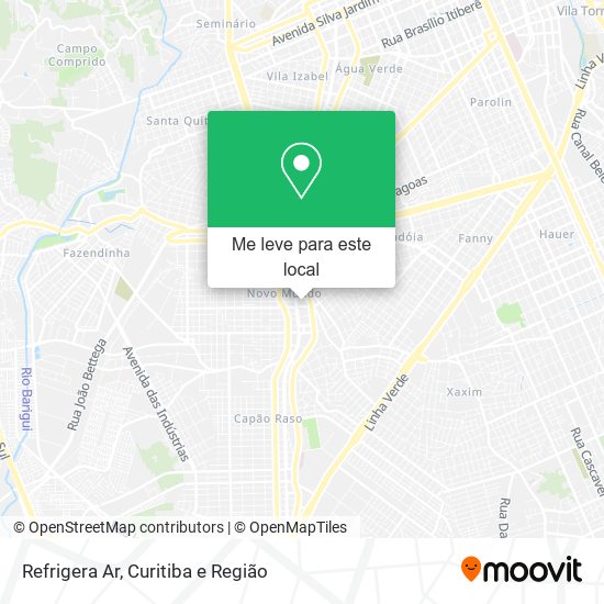 Refrigera Ar mapa