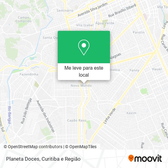 Planeta Doces mapa