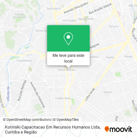Kotinski Capacitacao Em Recursos Humanos Ltda mapa