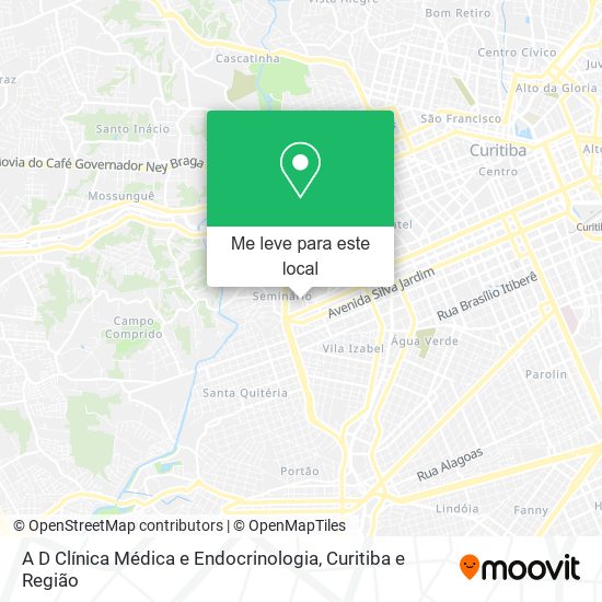 A D Clínica Médica e Endocrinologia mapa