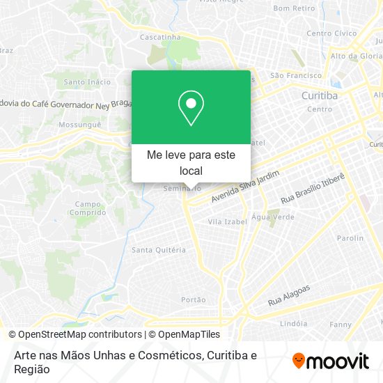 Arte nas Mãos Unhas e Cosméticos mapa