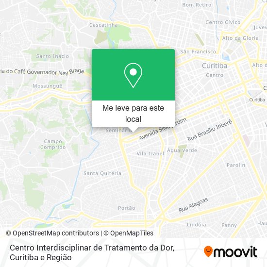 Centro Interdisciplinar de Tratamento da Dor mapa