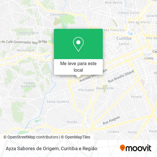 Ayza Sabores de Origem mapa