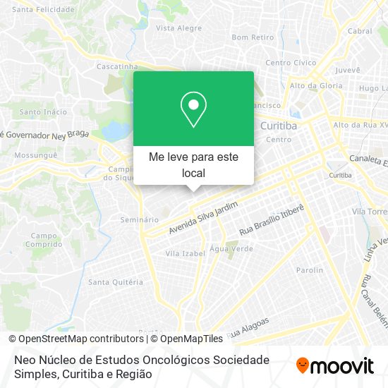 Neo Núcleo de Estudos Oncológicos Sociedade Simples mapa