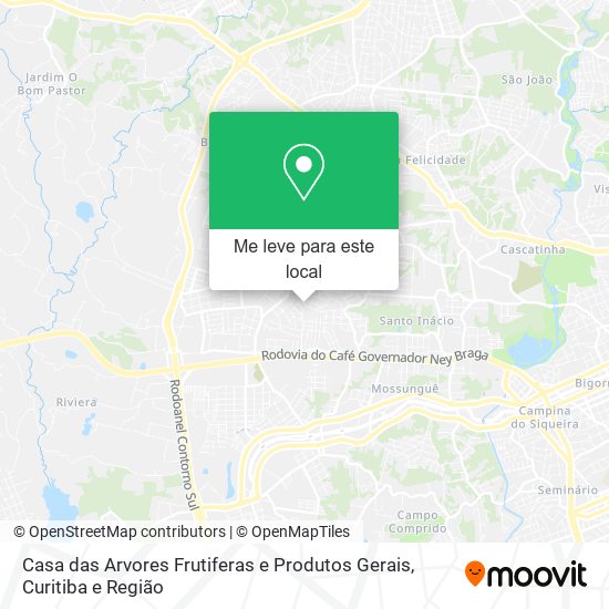 Casa das Arvores Frutiferas e Produtos Gerais mapa