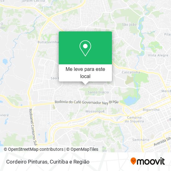 Cordeiro Pinturas mapa