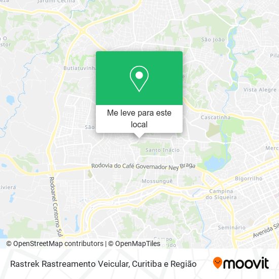 Rastrek Rastreamento Veicular mapa