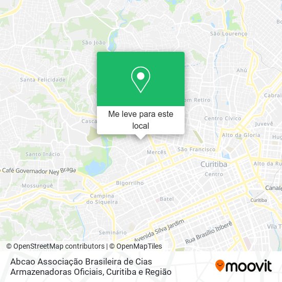 Abcao Associação Brasileira de Cias Armazenadoras Oficiais mapa
