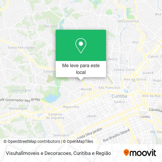 Visuhallmoveis e Decoracoes mapa