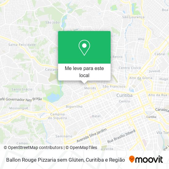 Ballon Rouge Pizzaria sem Glúten mapa