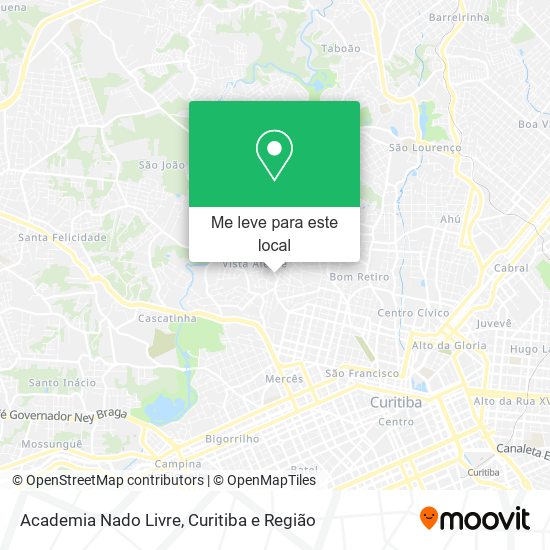 Academia Nado Livre mapa