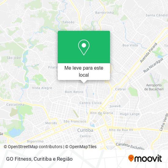 GO Fitness mapa