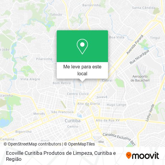 Ecoville Curitiba Produtos de Limpeza mapa