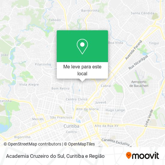 Academia Cruzeiro do Sul mapa