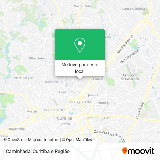 Caminhada mapa