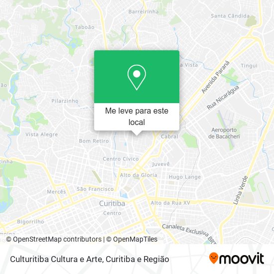 Culturitiba Cultura e Arte mapa