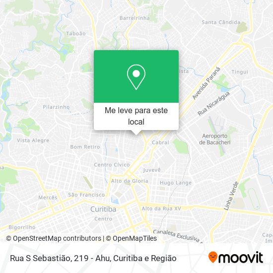 Rua S Sebastião, 219 - Ahu mapa