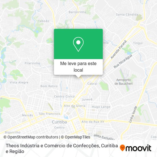 Theos Indústria e Comércio de Confecções mapa