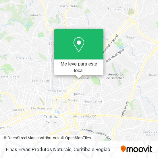 Finas Ervas Produtos Naturais mapa