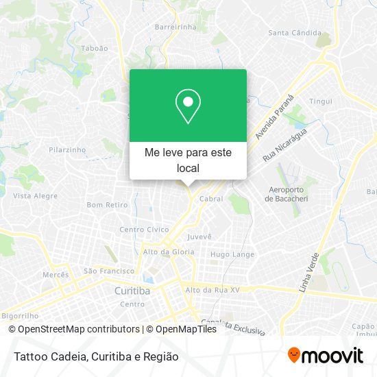 Tattoo Cadeia mapa