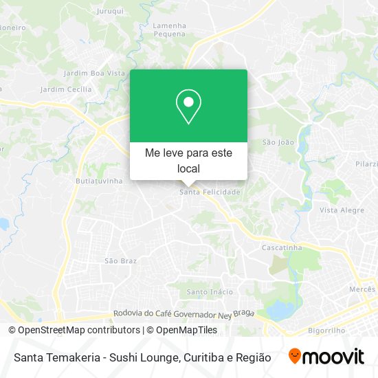 Santa Temakeria - Sushi Lounge mapa