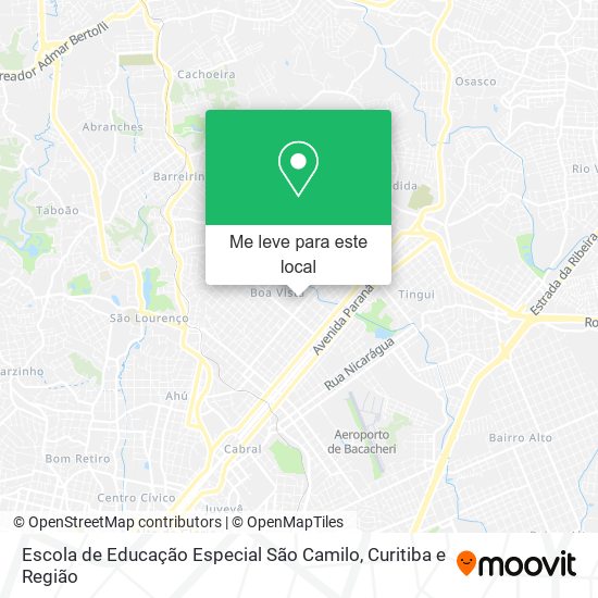 Escola de Educação Especial São Camilo mapa