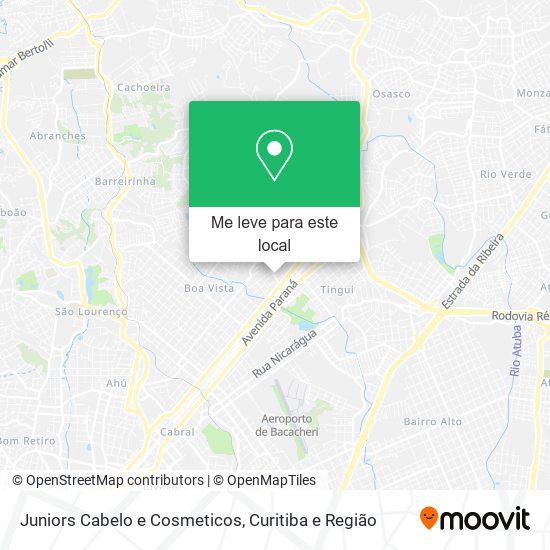 Juniors Cabelo e Cosmeticos mapa