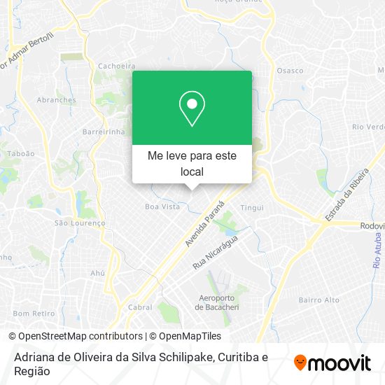 Adriana de Oliveira da Silva Schilipake mapa