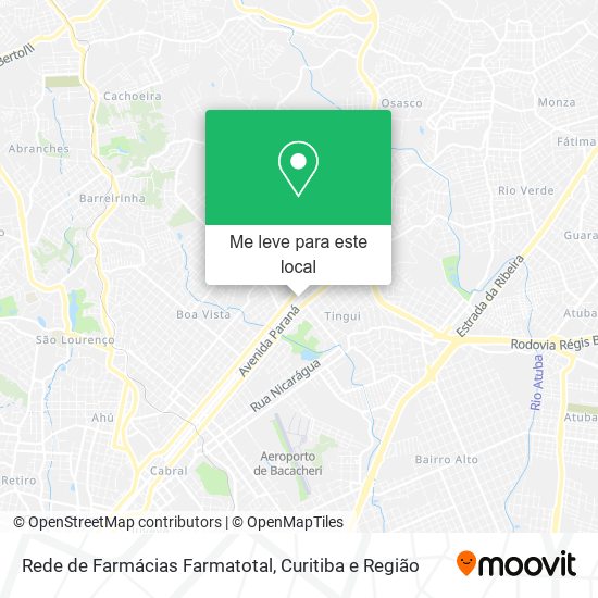 Rede de Farmácias Farmatotal mapa