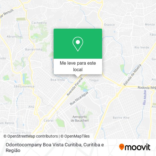 Odontocompany Boa Vista Curitiba mapa