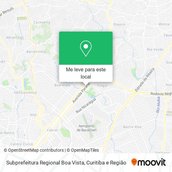 Subprefeitura Regional Boa Vista mapa