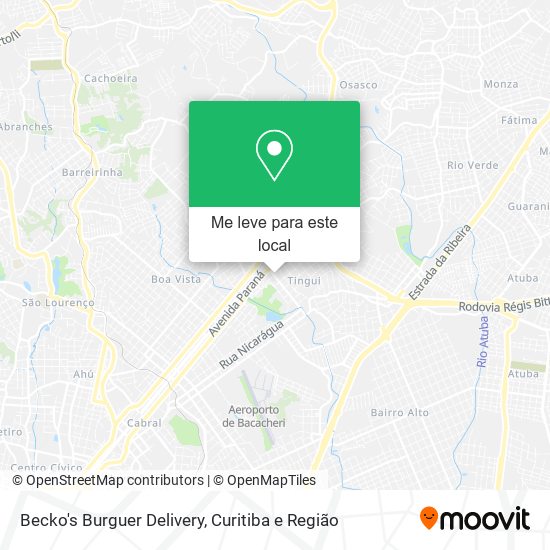 Becko's Burguer Delivery mapa