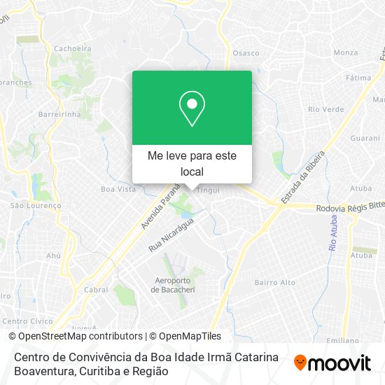 Centro de Convivência da Boa Idade Irmã Catarina Boaventura mapa