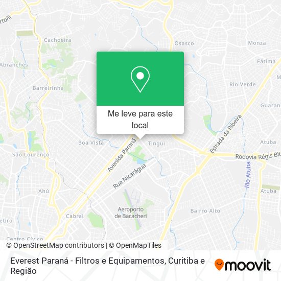 Everest Paraná - Filtros e Equipamentos mapa