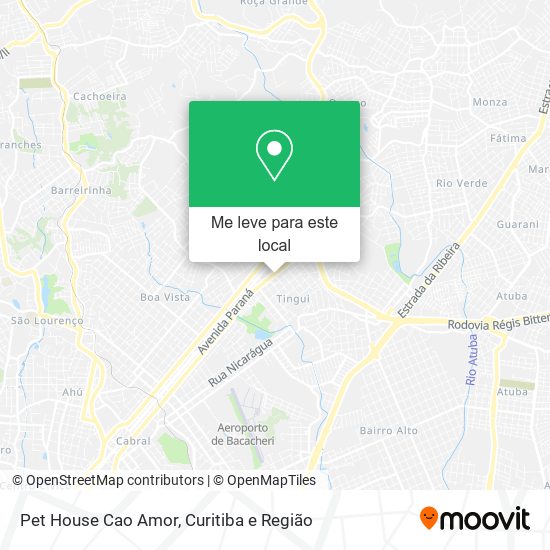 Pet House Cao Amor mapa