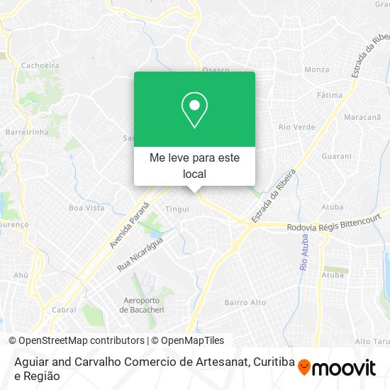 Aguiar and Carvalho Comercio de Artesanat mapa