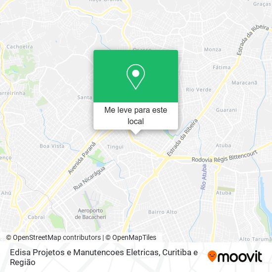 Edisa Projetos e Manutencoes Eletricas mapa