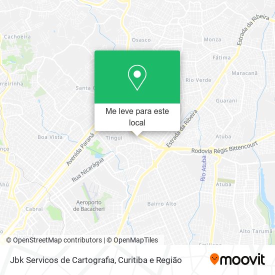 Jbk Servicos de Cartografia mapa