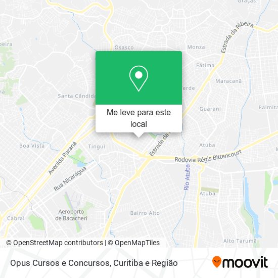 Opus Cursos e Concursos mapa