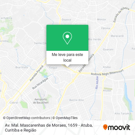 Av. Mal. Mascarenhas de Moraes, 1659 - Atuba mapa