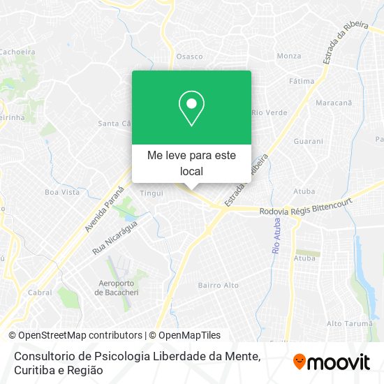 Consultorio de Psicologia Liberdade da Mente mapa