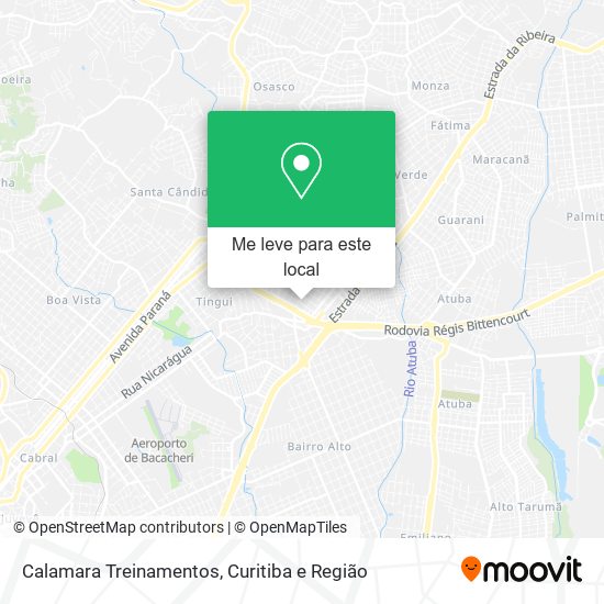 Calamara Treinamentos mapa