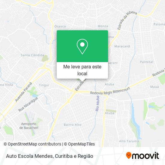 Auto Escola Mendes mapa